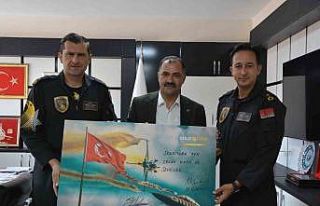 SOLOTÜRK uçuş ekibinden Demirci Belediyesine ziyaret