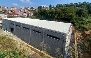 Spor salonu inşaatında sona gelindi