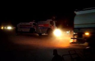 Suriye’de çıkan yangına müdahale için Türkiye’den...