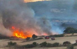 Susurluk’taki orman yangınına müdahale sürüyor
