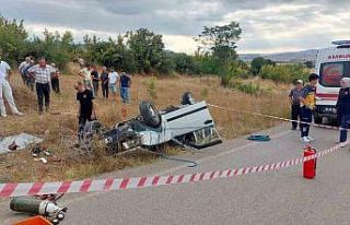 Takla atan otomobildeki sürücü hayatını kaybetti