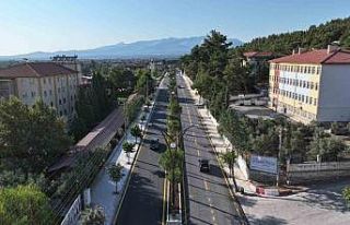 Tavas - Bağlar Yolu modern görünüme kavuştu