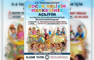 Tavas Belediyesi Çocuk Gelişim Merkezi açılıyor