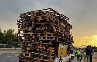 Tehlikeli yük taşıyan sürücüye, ceza yağdı