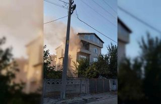 Tekirdağ’da apartman dairesinde yangın