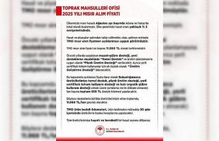 Toprak Mahsulleri Ofisi 2025 yılı mısır alım...