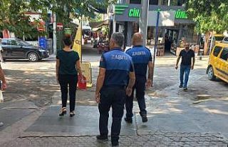 Tunceli’de kaldırım işgaline yönelik denetim:...