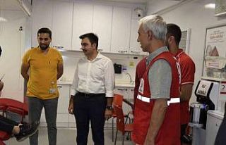 Türk Kızılayı Dicle ilçesinde kan bağışı...