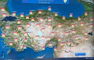 Ülke genelinde hava sıcaklıkları mevsim normalleri...