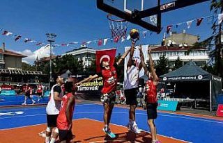 Ümraniye’de ’3x3 Sokak Basketbolu’ heyecanı...