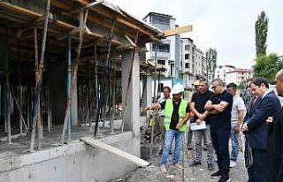 Vali Çiçek, spor inşaatlarını denetledi
