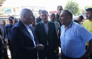 Vali Zorluoğlu, Traktörcüler Sitesi’ndeki yangın...