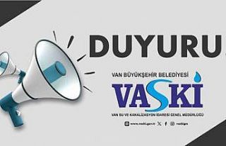 VASKİ’den su kesintisi duyurusu