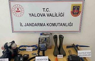 Yalova’da kaçak kazı yapan 3 şüpheli gözaltına...