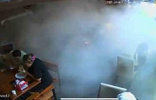 Yalova’da patlayan kamyon lastiği restoranda tozu...