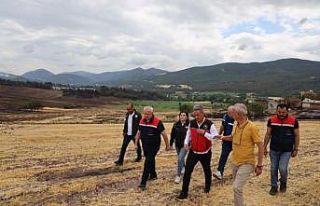 Yangın bölgesinde çalışamalar devam ediyıor