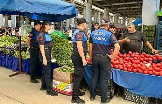 Zabıtadan pazar fiyatlarına denetim