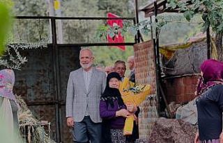 AK Parti heyeti şehit ailesi ile bir araya geldi