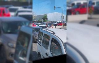 Ankara’da bıçaklı trafik kavgası kameraya yansıdı