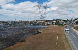 Arnavutköy’de çayırlık alanda yangın paniği