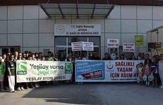 Aydın’da sağlıklı yaşam için yürüdüler
