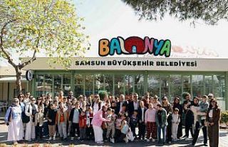 Balonya özel misafirlerini ağırladı