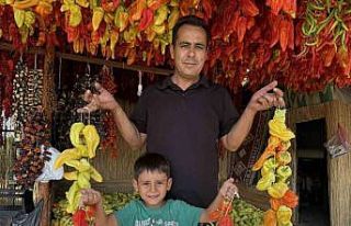 Başkan Sağınç tescilli Kale Biberini tanıtmak...