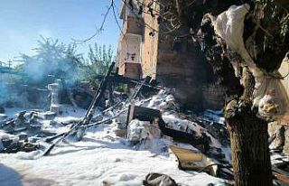 Batman’da evin bahçesinde yangın