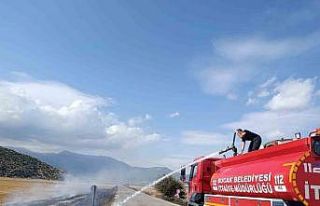 Bucak’ta arazi yangını