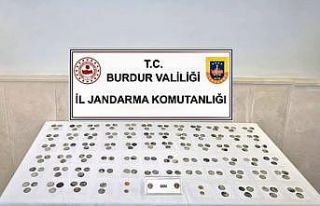 Burdur’da 195 sikke ele geçirildi