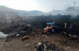 Burdur’da çıkan yangında 2 bin 500 saman balyası...