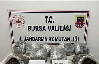 Bursa’da eve yapılan baskında 8 kilo 900 gram...