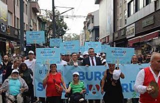 Bursalılar sağlık için yürüdü