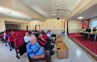 Çemişgezek’te okul servis şoförleri bilgilendirildi