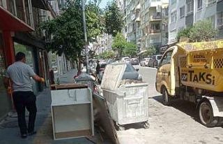 Çöp taksiler hafta sonu da mesaide