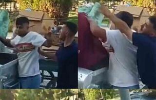 Çöpten atık toplayan şahıs darbedildi: O anlar...