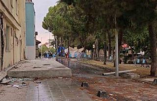 Depremin vurduğu Sındırgı’da aylar sonra yağmur...