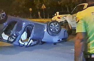 Diyarbakır’da otomobil takla attı: 3 yaralı