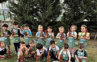 Doğa sevgisi minik kalplerde filizleniyor