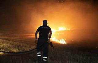 Edirne’de tarlada çıkan anız yangını korkuttu