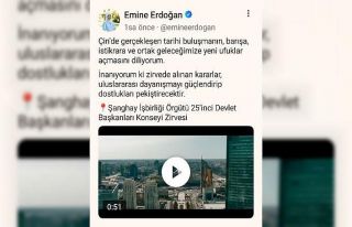 Emine Erdoğan’dan Çin’de katıldıkları programlara...