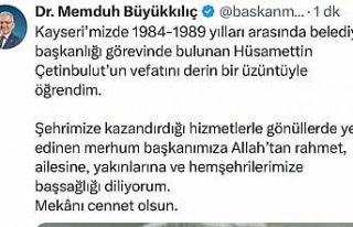 Eski belediye başkanı Hüsamettin Çetinbulut hayatını...