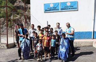 Feke Belediyesinden öğrencilere ücretsiz saç bakımı