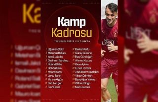 Galatasaray’ın, Alanyaspor maçı kamp kadrosu...