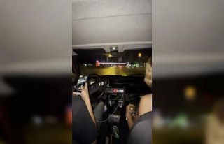 Gençlerin tehlikeli eğlencesi kamerada