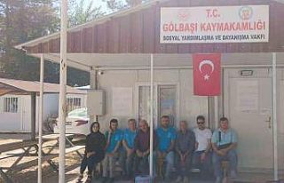 Gölbaşı SYDV çalışanları greve çıktı