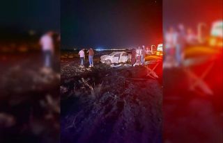 Hilvan’da takla atan otomobilde 3 kişi yaralandı