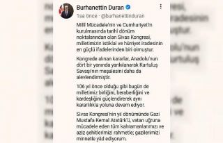 İletişim Başkanı Duran:"106 yıl önce olduğu...
