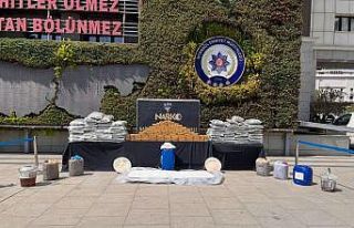 İstanbul’da ele geçirilen uyuşturucu emniyette...
