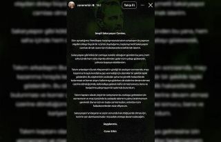 Kadro dışı kalan Caner Erkin’den açıklama